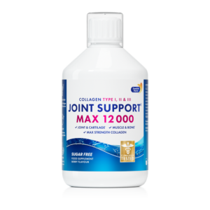 Nordic Collagen Joint Support Max – Tekoči kolagen za sklepe 12.000 mg (500 ml, tipi I/II/III, MSM, glukozamin)
