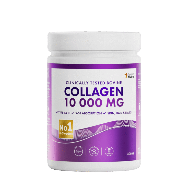 Nordic Collagen – Collagène hydrolysé en poudre 300g – Peptides purs Type 1 & 3 – Neutre – Peau, cheveux & articulations